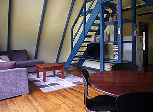 The Aframe loungeroom